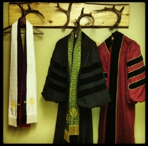 Redneck Dominee's robes and stoles.